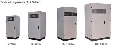 Graue Farbe 120Vac on-line-UPS, 3phase on-line-LF UPS 208Vac Phasen-UPS 10-200kVA
