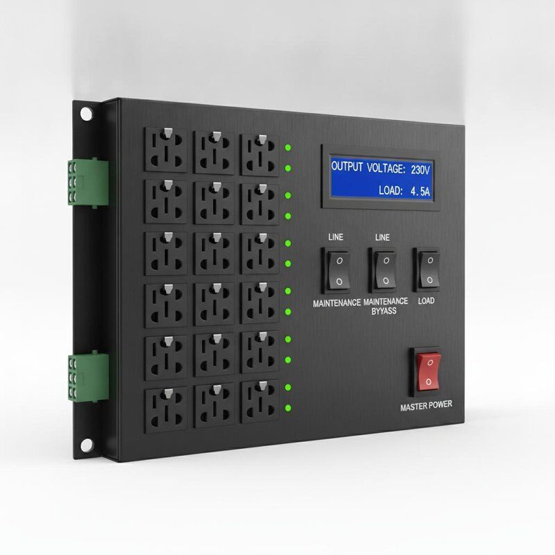 16A Rack Mount Maintenance Bypass Switch Module PDU Bypass Switch for 208/220/230/240VAC UPS Systems